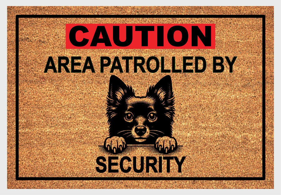 Schipperke Security Door Mat - Schipperke Dog Doormat - 3 Sizes