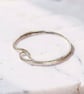 Coastal Wave Silver Bangle