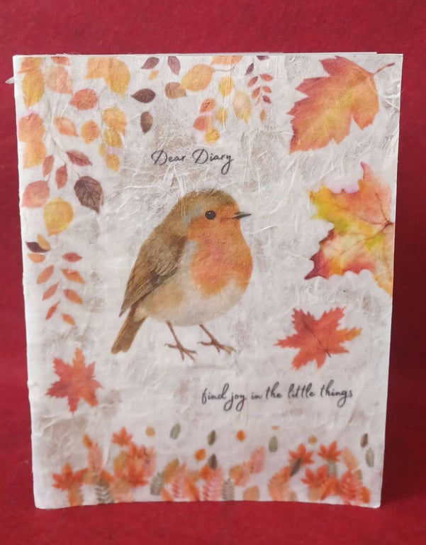 A6 Notebook Robin Collage 