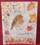 A6 Notebook Robin Collage 