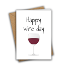 Happy Wine Day Birthday Card