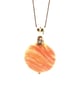 Rhodochrosite pendant necklace with sterling silver chain