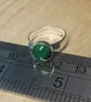 Adjustable Malachite ring. 925 sterling silver rings for women - Image 4