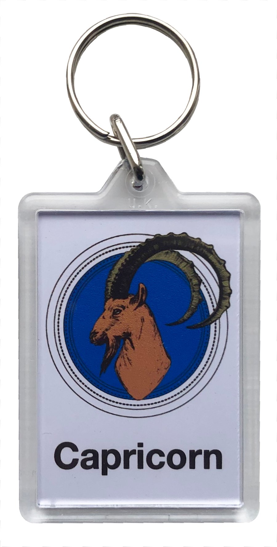 Capricorn Keyring with 50x35mm Insert - The Goat (22nd December - 20th January) 
