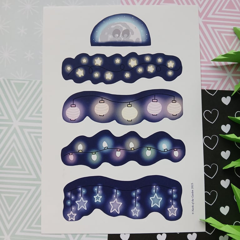 Fairy Light Divider Stickers