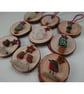 Sea Shell Christmas Tree with Copper Beaded Star Christmas Decoration T102 - Image 2