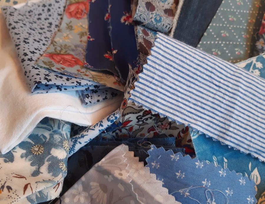 Blue fabric bundle 