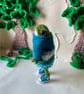 Lizzy the Miniature Frog Ornament, Poseable Dress Up Decoration, Frog in Jumper - Image 5