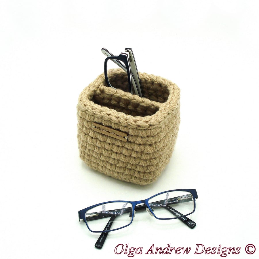 Two pair glasses stand holder, square small multiple eyeglass holder