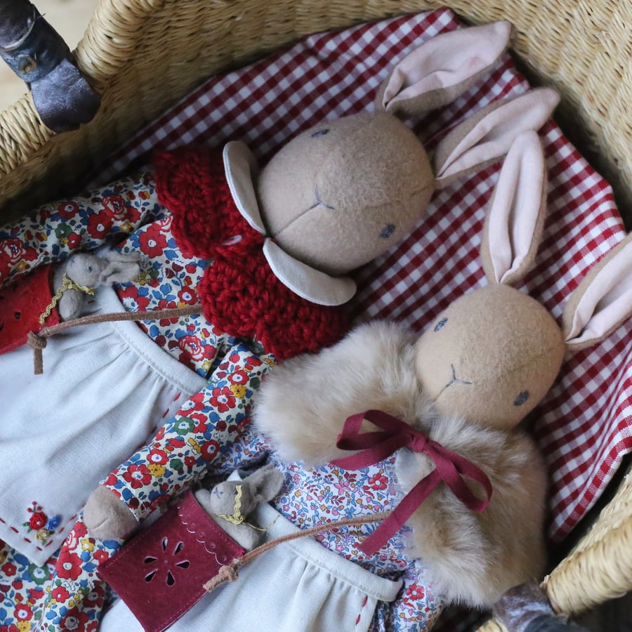 Reserved listing for Lucy - Christmas Heirloom Liberty Bunny