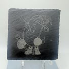 Dizzy The Adventurer Laser Etched Coaster