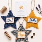 Personalised Father's Day Hanging Star Keepsake - Threads of Kindness Collection