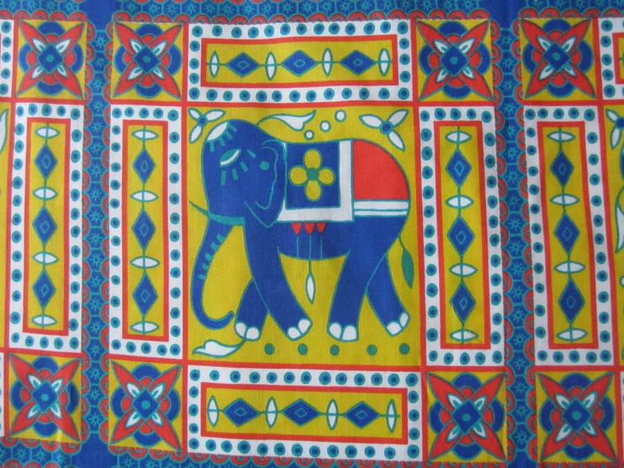 Elephant Panels Fabric Remnant. % to Ukraine