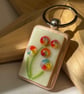 Floral twist glass Keyring  - Image 2