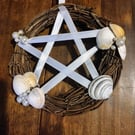 Witches pentacle sea wreath
