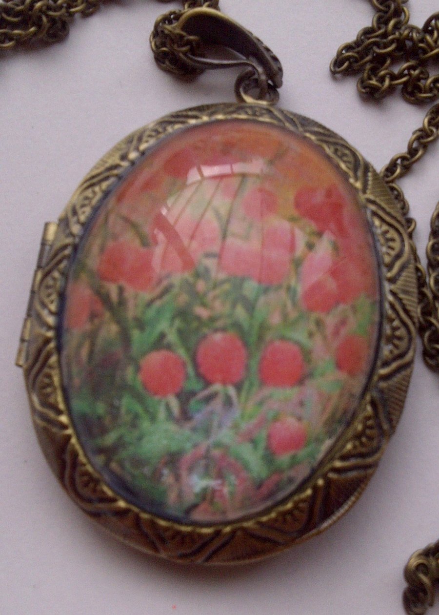 Vintage Style Locket Pill Box On A Fashionable Folksy