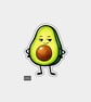 Funny Snarky Vinyl Sticker For Adults - Cheeky Avocado