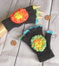 Magic Rainbow Mandela Fingerless Gloves. - Image 3