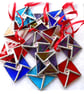 Stained Glass Tree Decoration 5cm Square Christmas Dichroic - Image 4