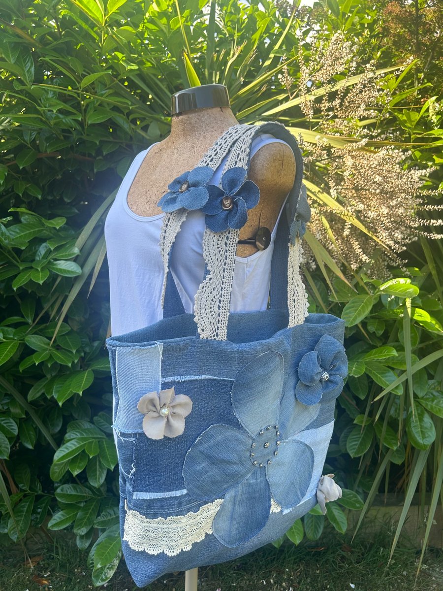 Denim Tote bag - Upcycled 