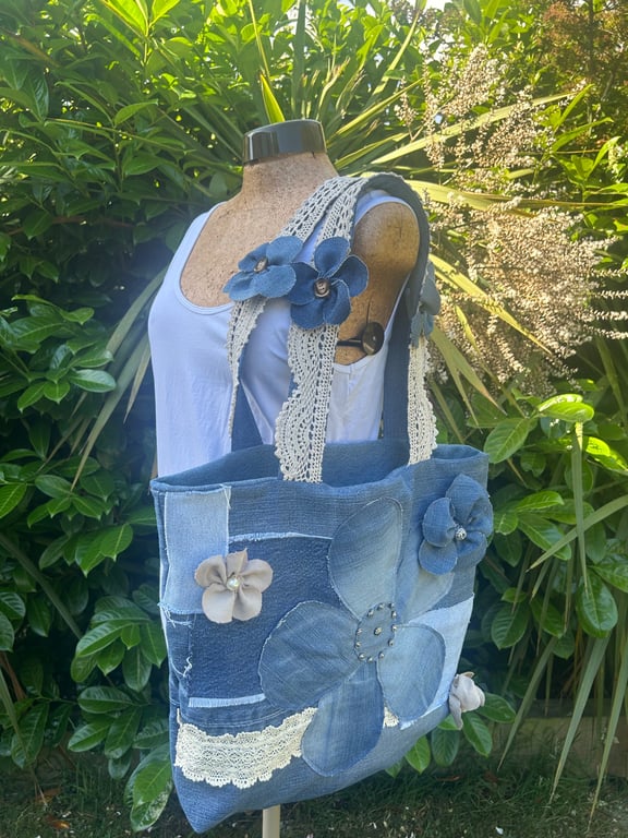 Denim Tote bag - Upcycled 