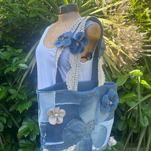 Denim Tote bag - Upcycled 