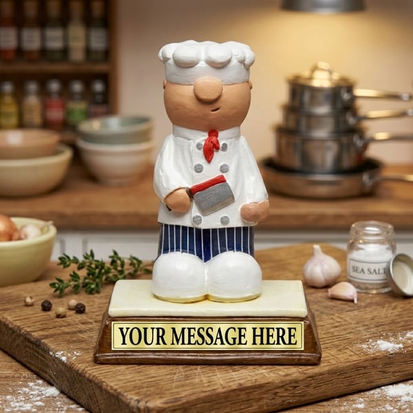 Chef Cook Gift - Personalised Present. Custom Birthday Retirement Thank you