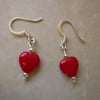Red Heart Earrings