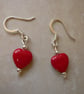 Red Heart Earrings - Image 1