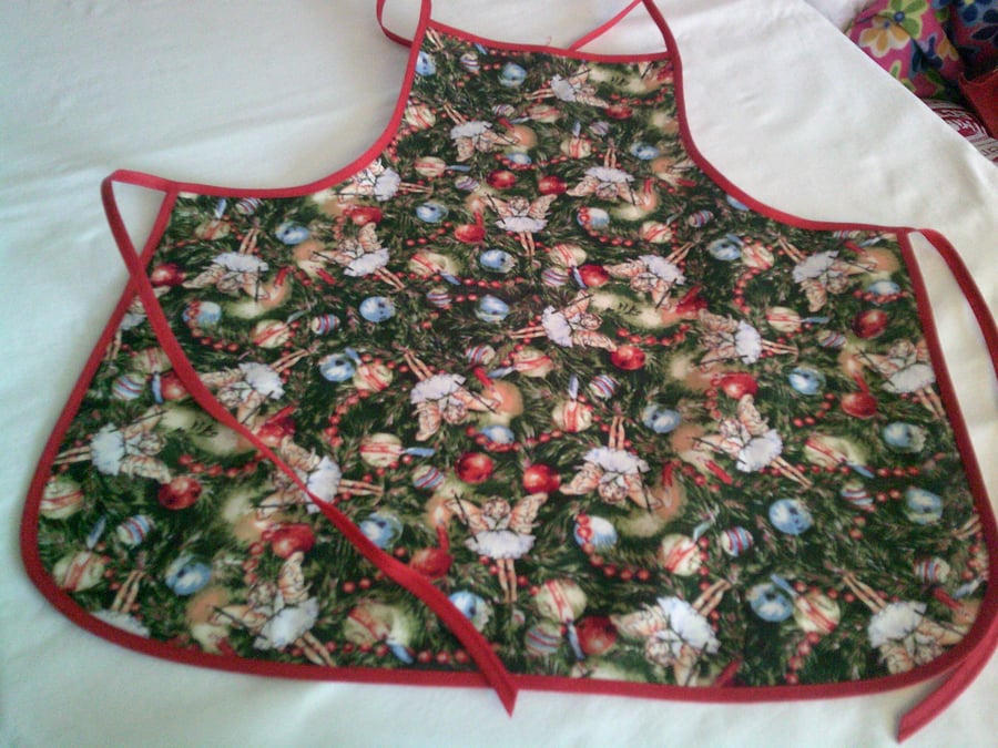 Fairy Garlands on The Christmas Tree Baby Apron