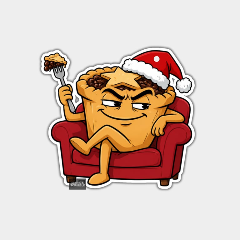 Unique Funny Christmas Gift Tags For Adults, 6pk - Cheeky Mince Pie