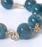 Gold filled Apatite Beaded Bracelet - Image 3