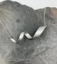 Spiral aluminium pendant in silver - Image 2