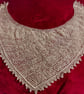 Handspun, Hand-knitted Luxury Shawl in Pure Wensleydale Wool - Image 8