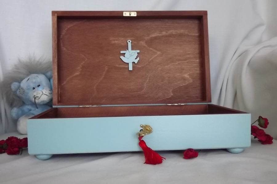 FREE POST - ANGEL MEMORIES. Keep sake. LOCK BOX. Personalised box. Memorial Box