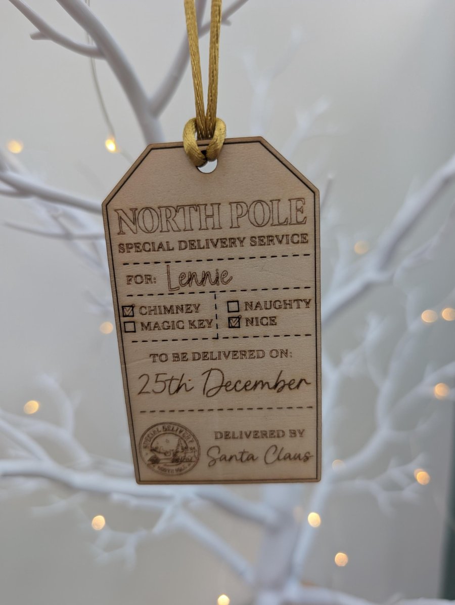 Personalised Christmas Gift Tag