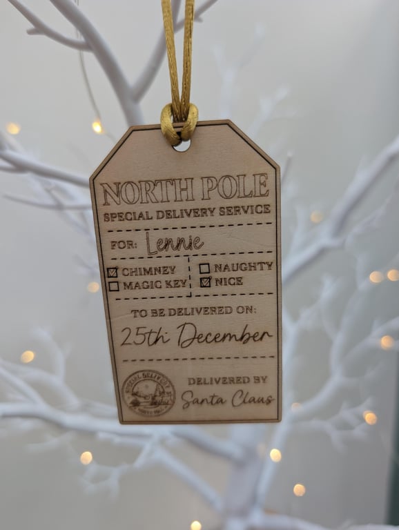 Personalised Christmas Gift Tag