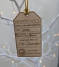 Personalised Christmas Gift Tag