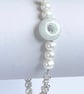Pearl and Jadeite Chainmaille Bracelet - Image 8