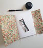 Red Leather Journal, Hand Bound with Ceramic Button , Art Journal, A5 size - Image 8