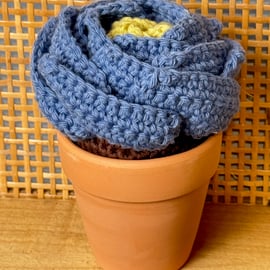 Handmade Crochet Flower in Pot