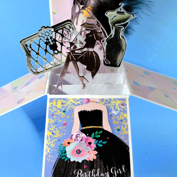 Ladies Birthday card with a Fashion Theme