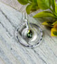 Silver Circle Necklace with Abalone Shell - Image 10
