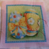 100% cotton fabric.  2 easter eggs  Sold separately, postage .62p for many (35)