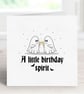 Ghost Birthday Card, Funny Pun Birthday Card, Spooky Birthday Card. - Image 1