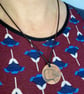 Puffin - Handmade Etched Copper Pendant Necklace - Image 3