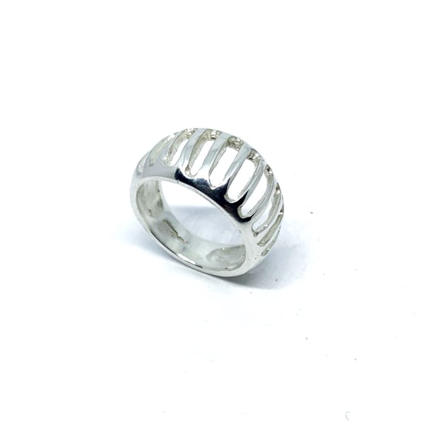 Dome ring in sterling silver 925