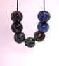 Handmade brown and iridescent lamp work glass beads - Image 6
