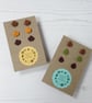 Autumn mini leaf stud earrings set - choose your style - Image 1
