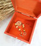 Hand Painted Poppy Meadow Jewellery Box, Red Flowers and Daisy Trinket Storage - Image 6